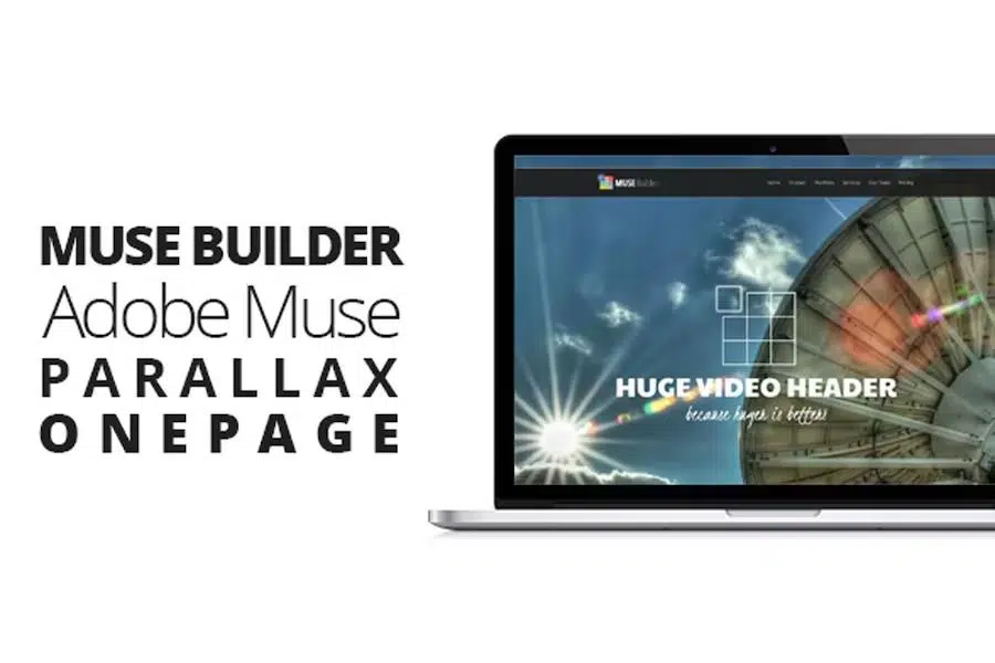 Muse Builder – Parallax OnePage Muse Template