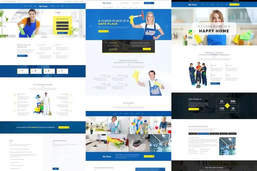 MyClean – Cleaning Company HTML5 Responsive Template