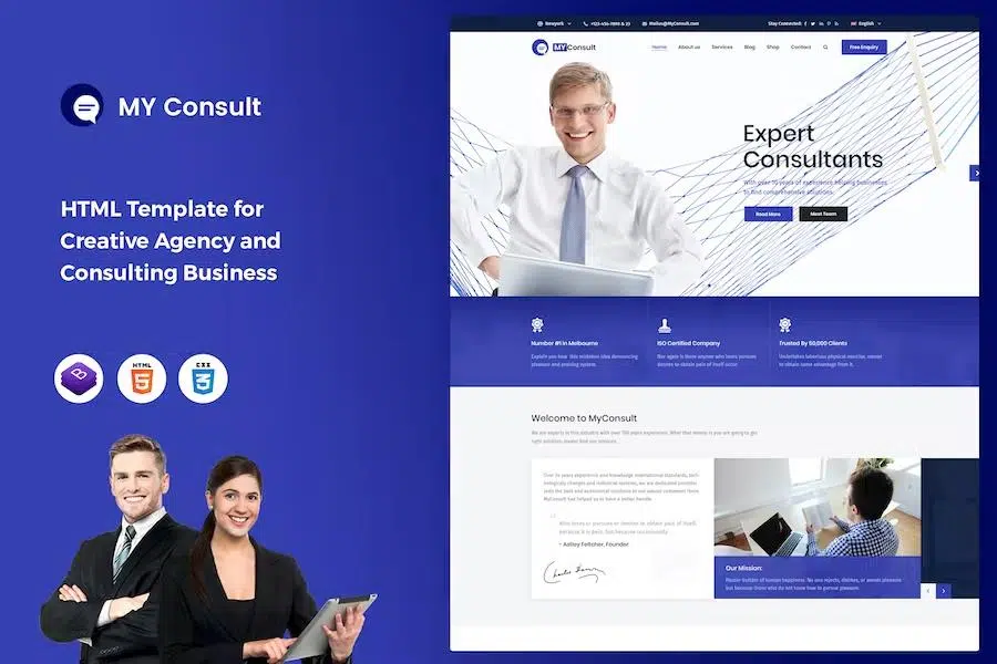 MyConsult – Business Consulting and Professional Services HTML Template