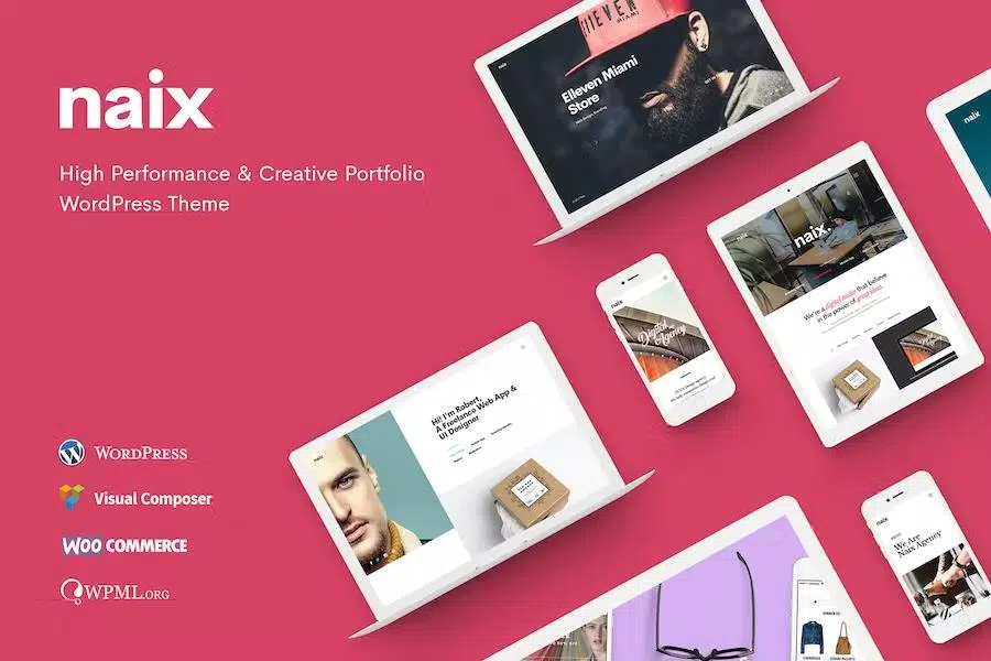 Naix – Creative & High Performance Portfolio WordPress Theme