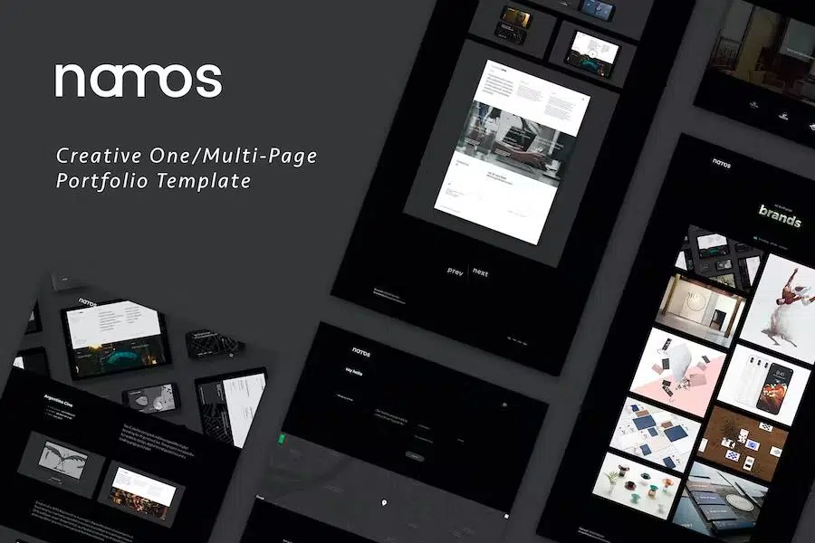 Namos – Creative One Multi-Page Portfolio Template