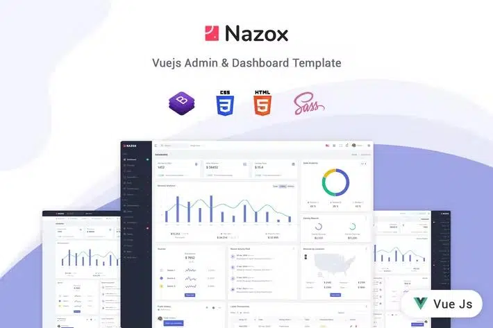 Nazox – Vuejs Admin & Dashboard Template