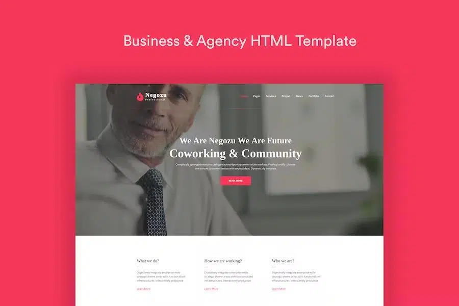 Negozu – Business and Consulting Services HTML Template