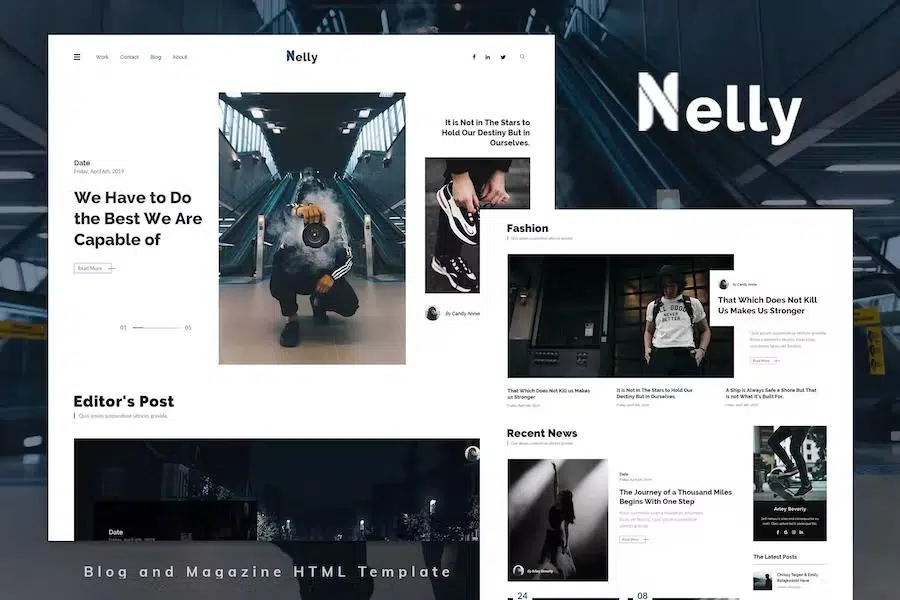 Nelly – Blog and Magazine HTML Template