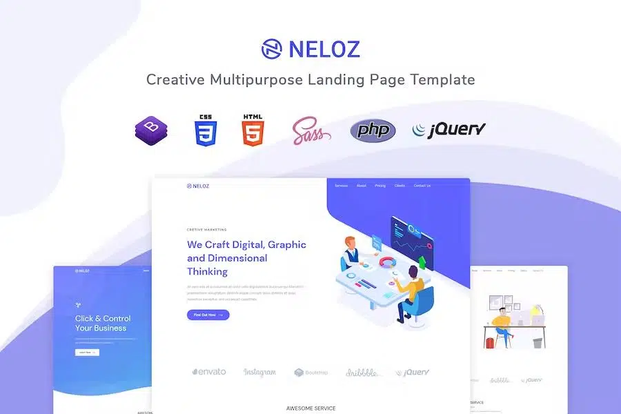 Neloz – Landing Page Template