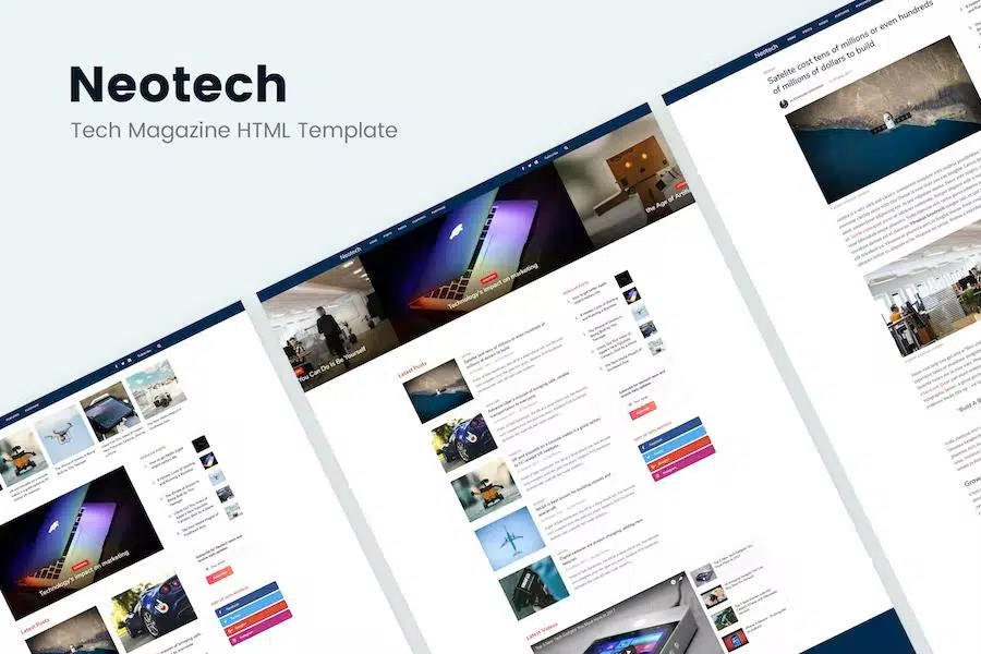 Neotech – Tech Magazine HTML Template