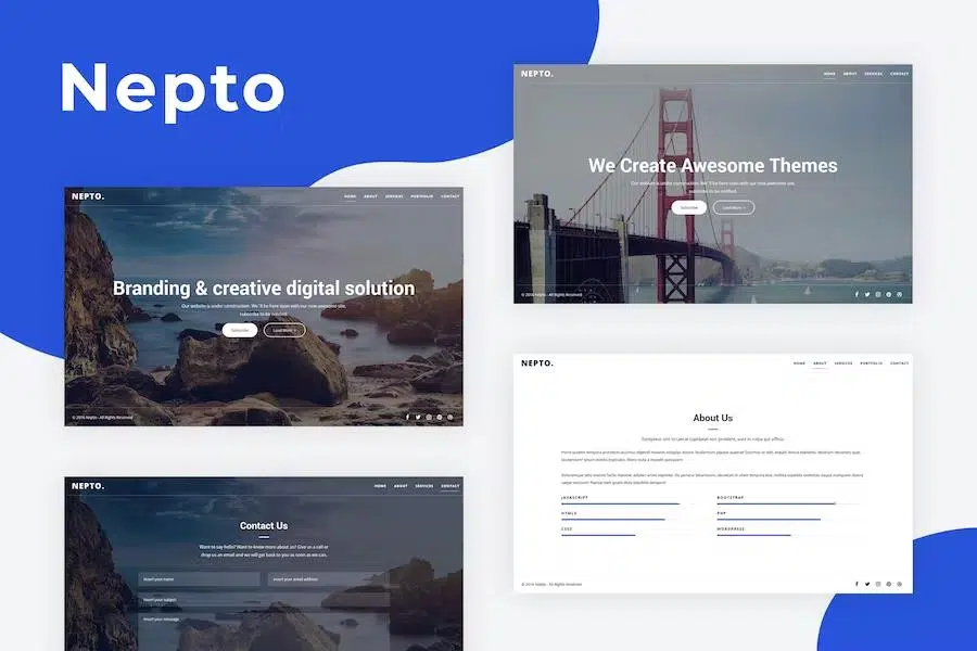 Nepto – Responsive Coming Soon Template