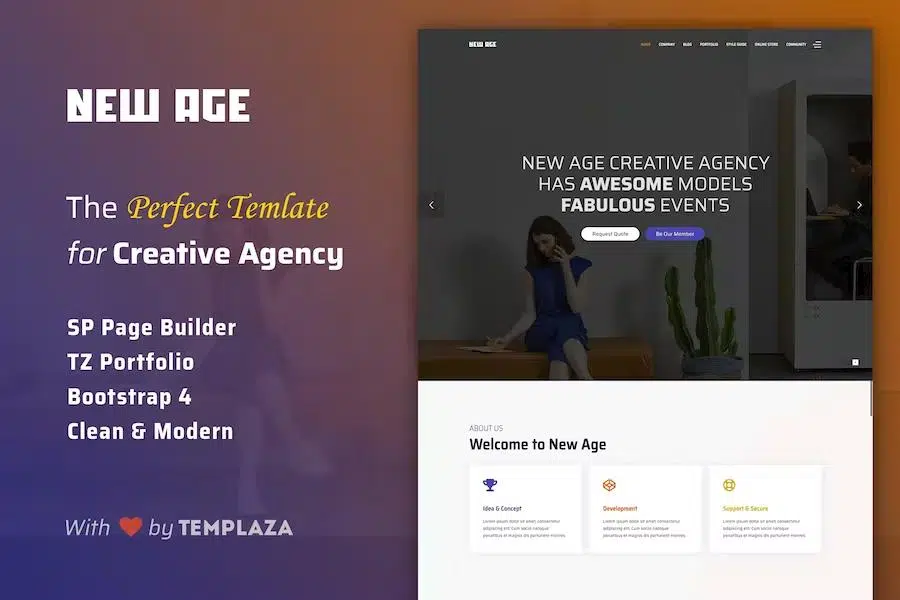 New Age – Creative Agency Joomla 4 Template