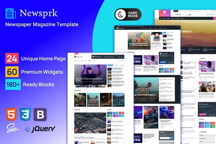 Newsprk – News Magazine Template