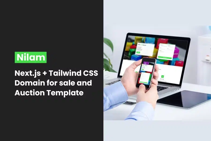 Nilam – Domain Sale and Auction HTML Template