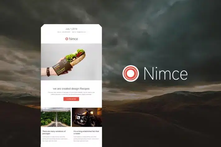 Nimce – Responsive Email + Themebuilder Access