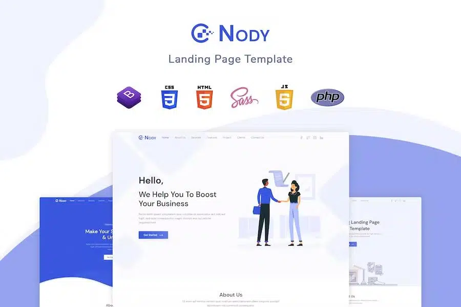 Nodiy – Landing Page Template