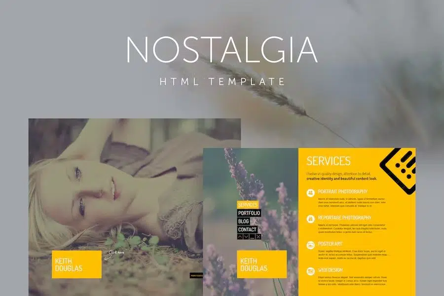 Nostalgia – Responsive Minimal Portfolio Template