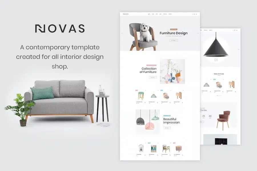 Novas – Furniture Store and Handmade Shop HTML5 Template