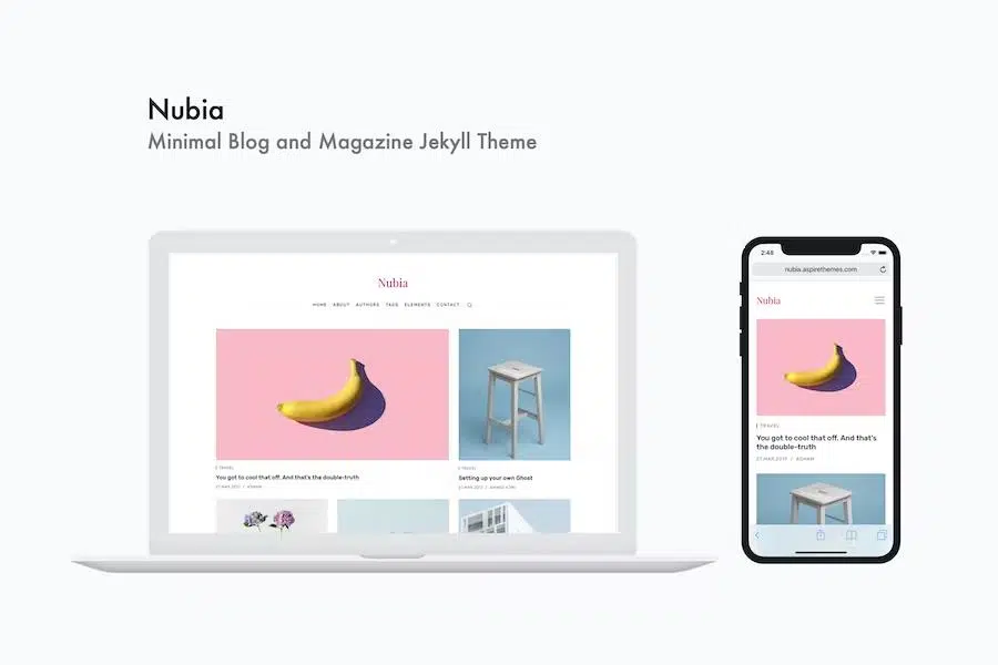 Nubia – Minimal Blog and Magazine Jekyll Theme