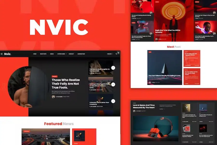 Nvic – Blog and Magazine HTML Template