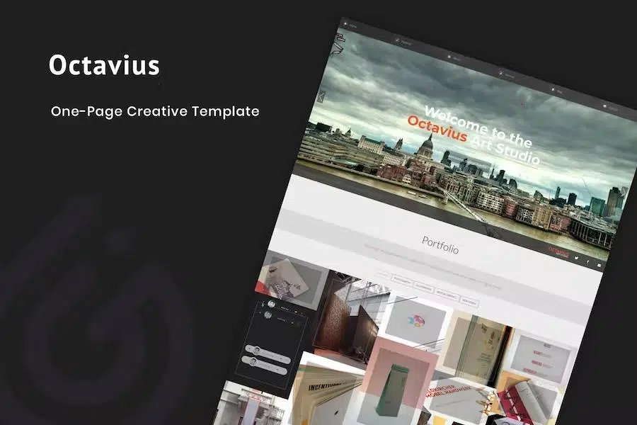 Octavius – Responsive One Page Template