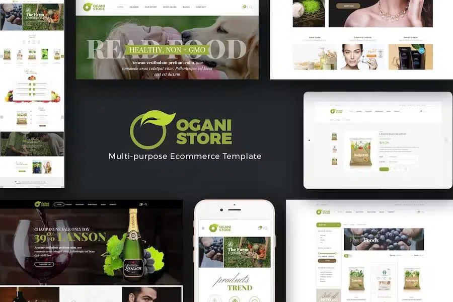 Ogani – Organic Food Store Theme for WooCommerce WordPress