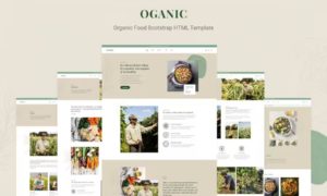 Oganic – Organic Food Bootstrap HTML Template