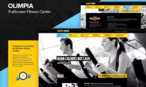 Olimpia Responsive Fullscreen Fitness Center