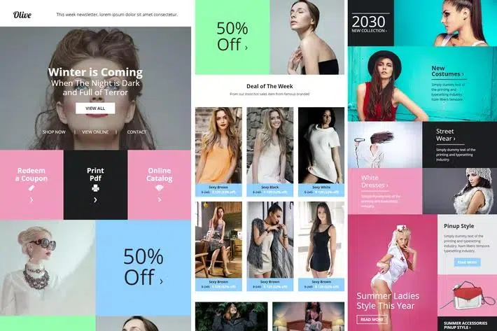 Olive – Fashion Ecommerce Email Newsletter