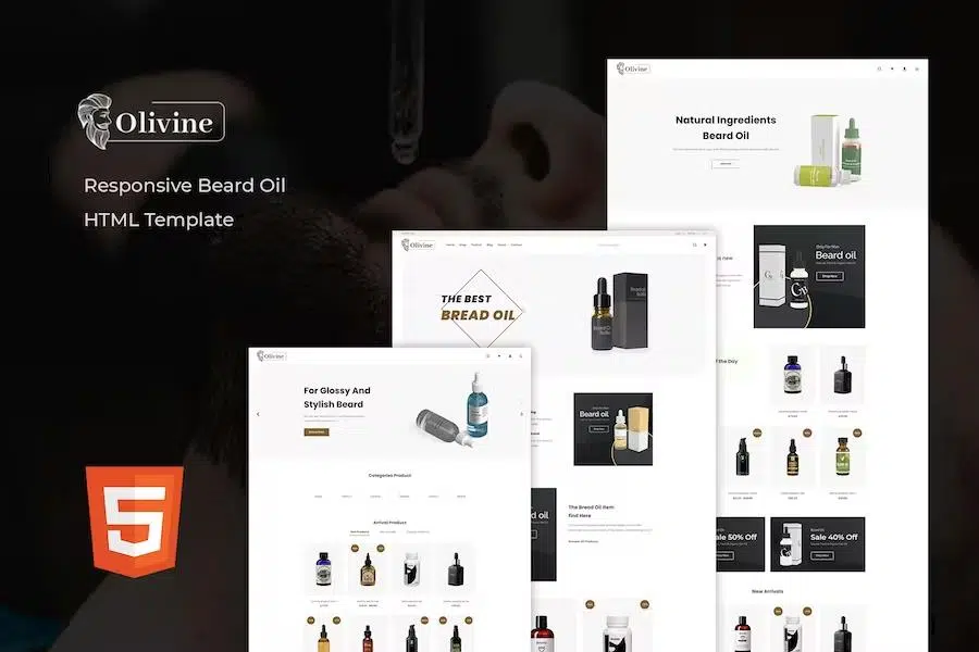 Olivine – Beard Oil HTML Template