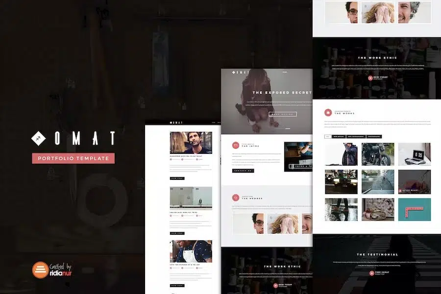 Omat – Responsive One Page Portfolio HTML Template