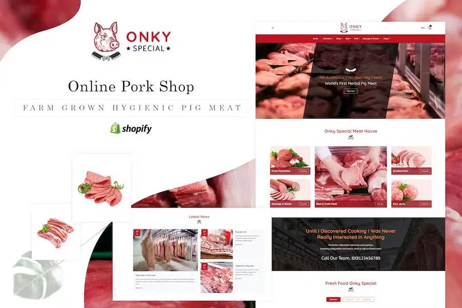 Onky – Butcher, Food and Meat Shop Shopify Theme