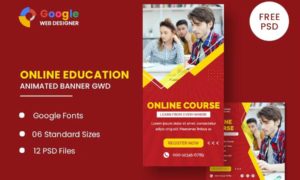 Online Course Animated Banner GWD