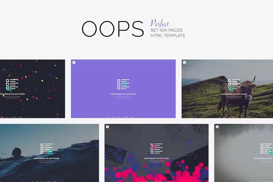 OOPS – Perfect 404 Pages Pack