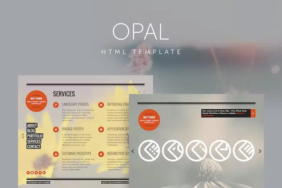 Opal – Minimal Portfolio Template