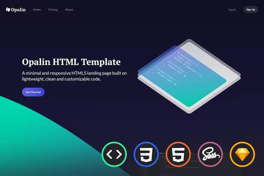 Opalin – Startup HTML Template