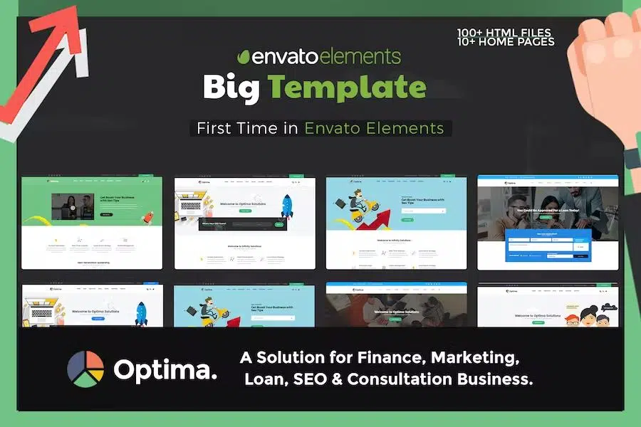 Optima – SEO, Marketing, Bitcoin, Agency Multiple HTML5 Template