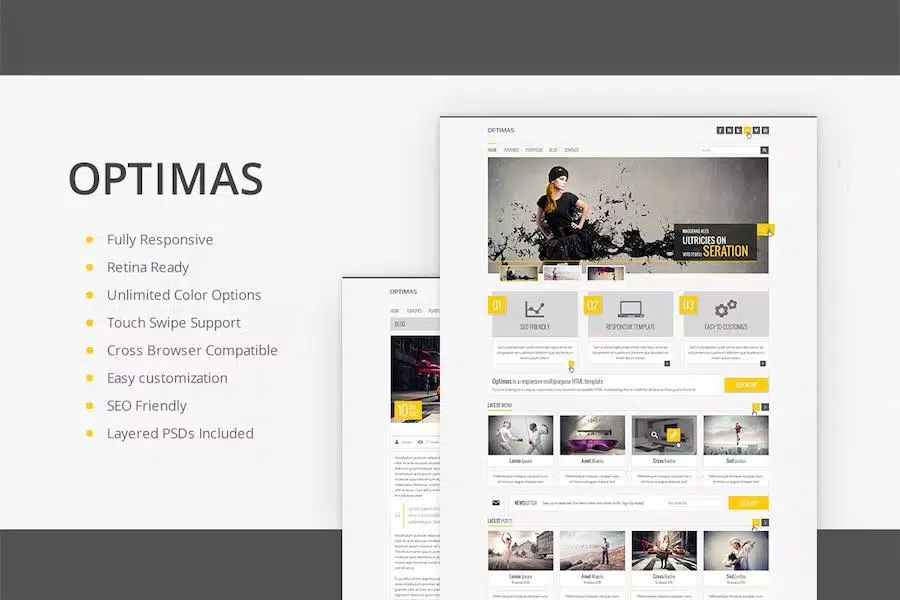 Optimas – Responsive Multipurpose Template