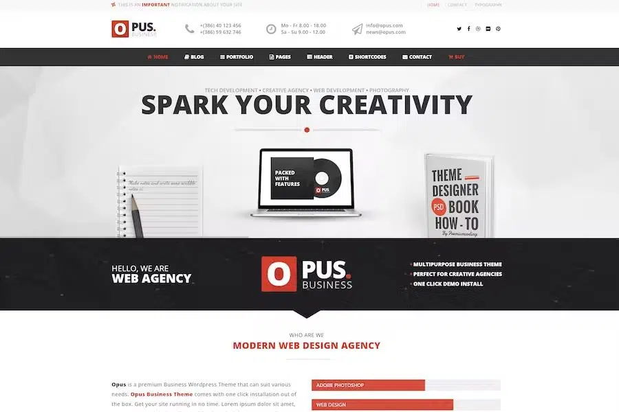 Opus Business – Multipurpose Business WordPress Theme