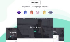 Orayo – Responsive Landing Page Template