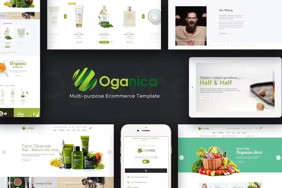 Organica – Organic, Beauty, Natural Cosmetics, Food, Farn and Eco WordPress Theme