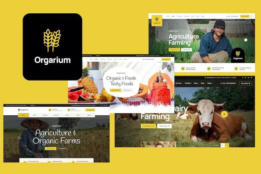 Orgarium – Agriculture Farming HTML Template