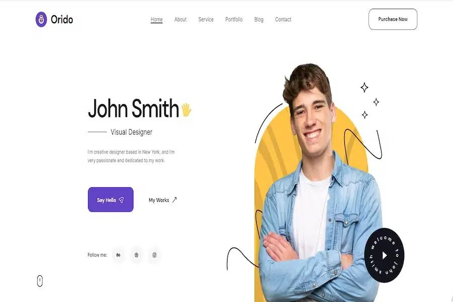 Orido – Personal Portfolio HTML Template