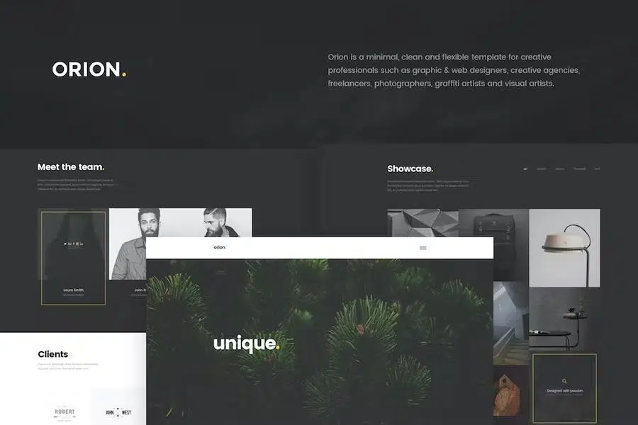 Orion – Minimal Portfolio HTML5 Template