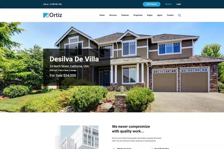 Ortiz – Real Estate HTML5 Template