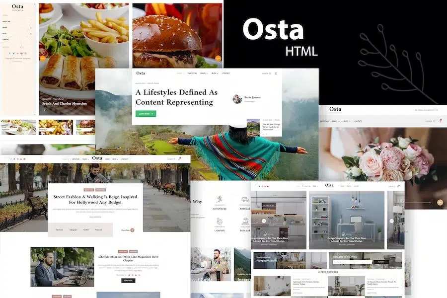 Osta – Blog HTML Template