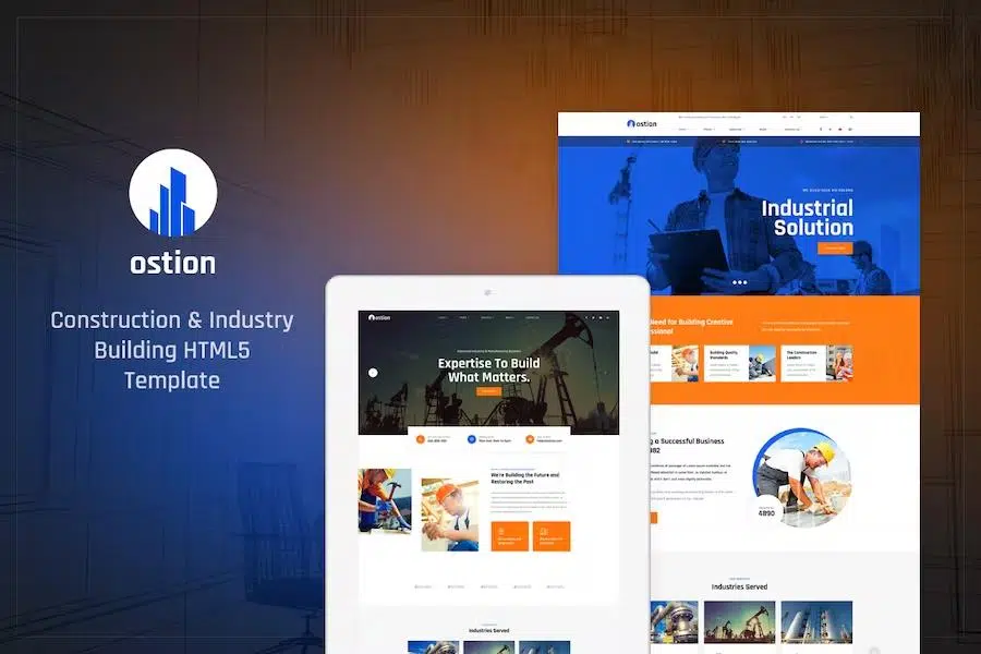 Ostion – Construction & Industry Building Company HTML5 Template