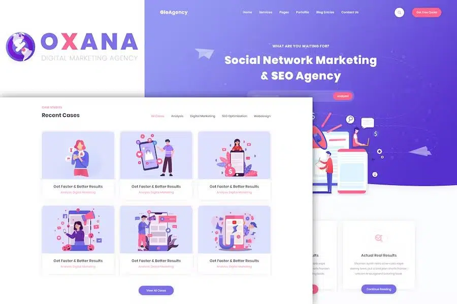 Oxana – SEO & Digital Marketing HTML Template