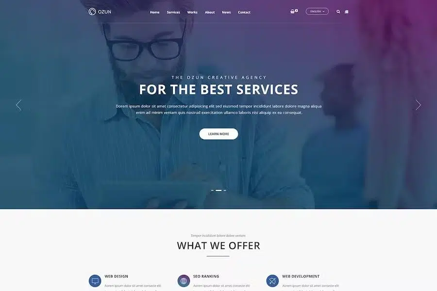 OZUN – Multipurpose HTML Template