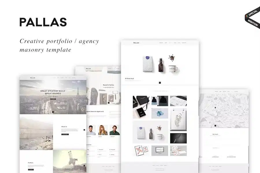 Pallas – Creative Masonry Portfolio Template