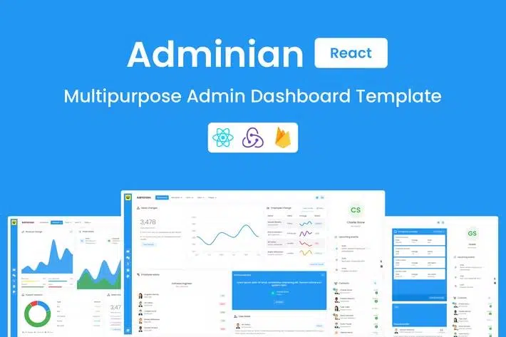 Panely – React Multipurpose Admin Dashboard Template