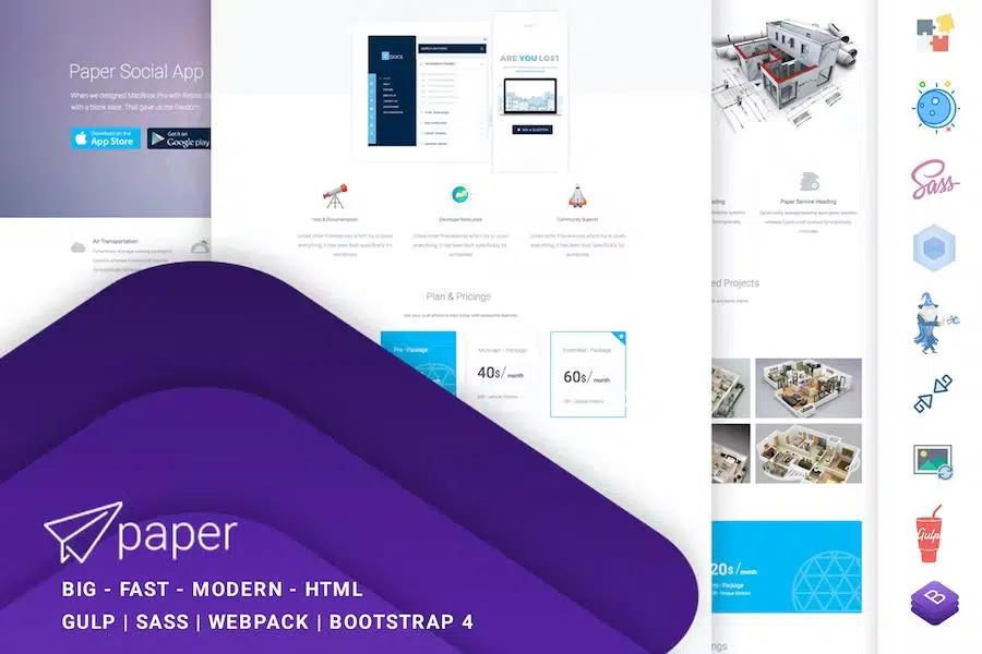 Paper Multipurpose – Business – CV – Knowledge base – Startup – Events – Charity – Shop – Portfolio