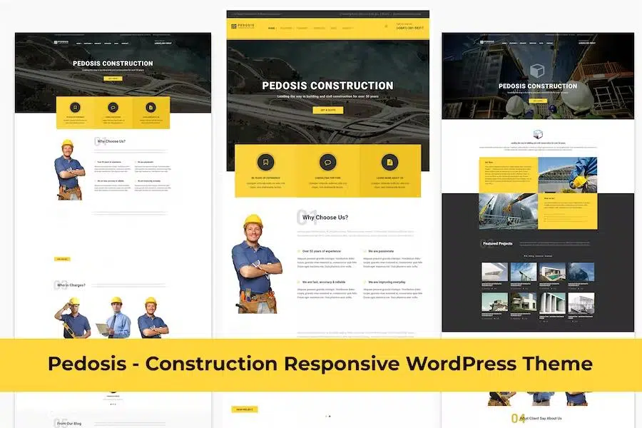 Pedosis – Construction Responsive WordPress Theme