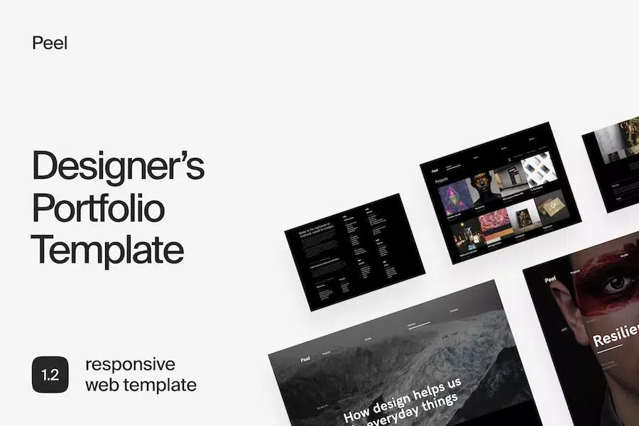 Peel – Portfolio Template For Creatives